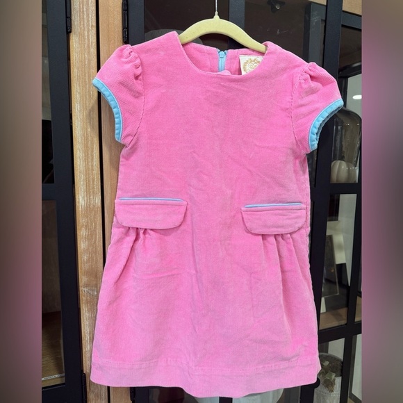 TBBC Betts Bows dress toddler girl velveteen corduroy short sleeve Hamptons hot - Picture 8 of 9